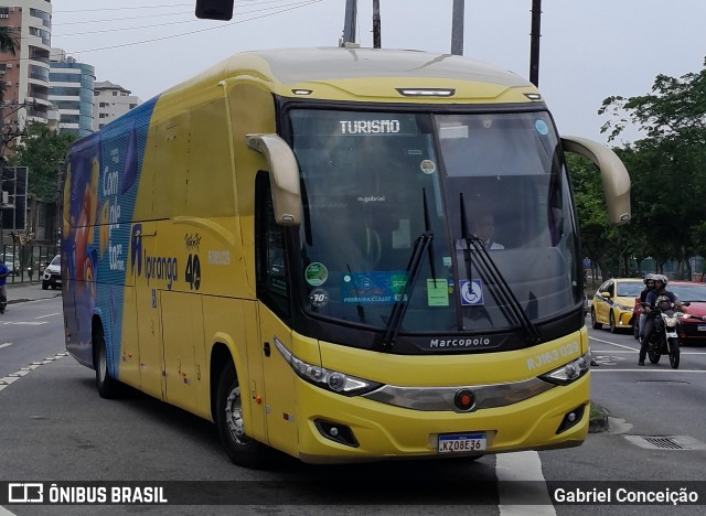 Transportes Única Petrópolis RJ 163.029 na cidade de Rio de Janeiro, Rio de Janeiro, Brasil, por Gabriel Conceição. Número da foto: #12436534.