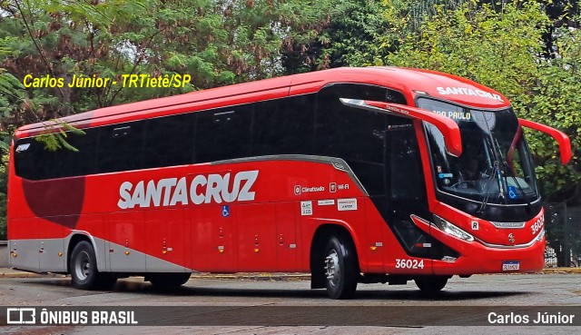 Viação Santa Cruz 36024 na cidade de São Paulo, São Paulo, Brasil, por Carlos Júnior. Número da foto: #12438561.