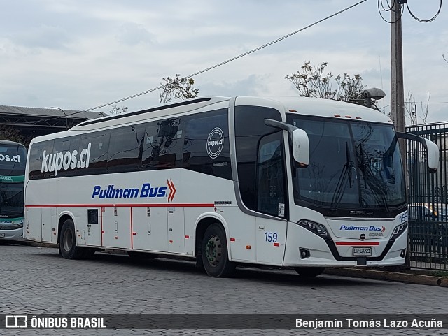 Pullman Bus 159 na cidade de Estación Central, Santiago, Metropolitana de Santiago, Chile, por Benjamín Tomás Lazo Acuña. Número da foto: #12438981.