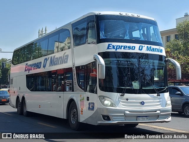 Expreso Q' Mania 13 na cidade de Santiago, Santiago, Metropolitana de Santiago, Chile, por Benjamín Tomás Lazo Acuña. Número da foto: #12436271.