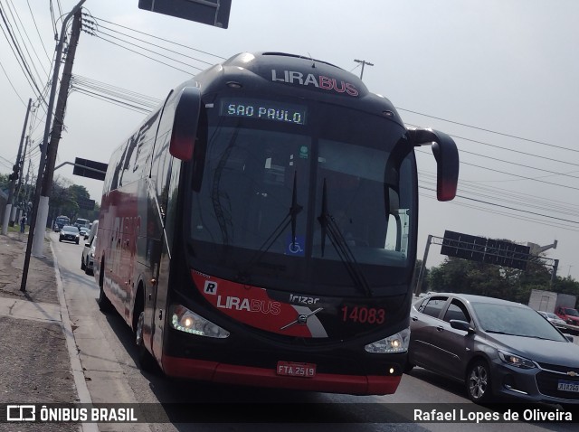 Lirabus 14083 na cidade de São Paulo, São Paulo, Brasil, por Rafael Lopes de Oliveira. Número da foto: #12436519.