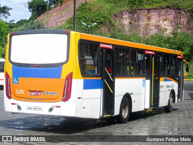 Itamaracá Transportes 1.592 na cidade de Recife, Pernambuco, Brasil, por Gustavo Felipe Melo. Número da foto: #12437926.