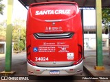 Viação Santa Cruz 34824 na cidade de Três Corações, Minas Gerais, Brasil, por Fábio Mateus Tibúrcio. Número da foto: #12438944.