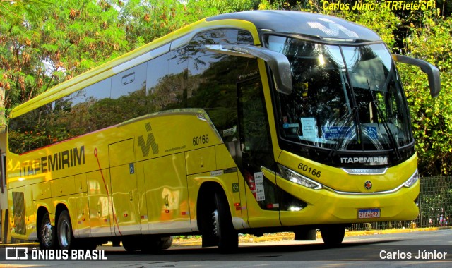 Viação Nova Itapemirim 60166 na cidade de São Paulo, São Paulo, Brasil, por Carlos Júnior. Número da foto: #12439572.