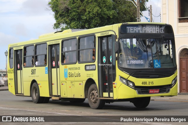 Viação Primor 400.215 na cidade de São Luís, Maranhão, Brasil, por Paulo Henrique Pereira Borges. Número da foto: #12440002.