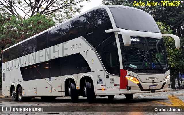 Auto Viação Catarinense 321312 na cidade de São Paulo, São Paulo, Brasil, por Carlos Júnior. Número da foto: #12440063.
