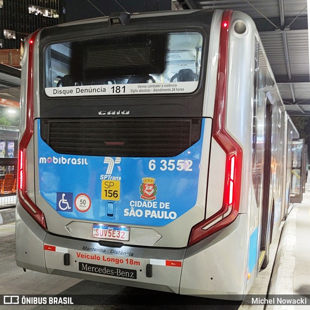 Viação Paratodos > São Jorge > Metropolitana São Paulo > Mobibrasil 6 3552 na cidade de São Paulo, São Paulo, Brasil, por Michel Nowacki. Número da foto: #12439076.