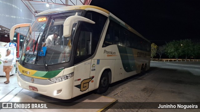 Empresa Gontijo de Transportes 18700 na cidade de Itaobim, Minas Gerais, Brasil, por Juninho Nogueira. Número da foto: #12439733.