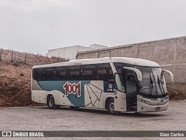 Auto Viação 1001 RJ 108.790 na cidade de Bom Jesus do Norte, Espírito Santo, Brasil, por Gian Carlos. Número da foto: #12440842.