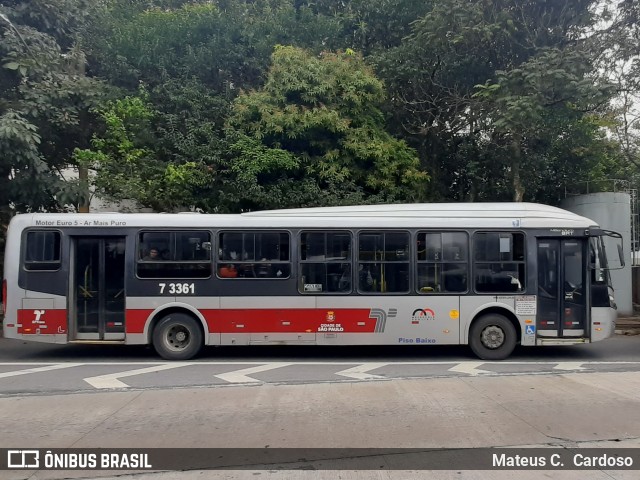 Viação Metrópole Paulista - Zona Sul 7 3361 na cidade de São Paulo, São Paulo, Brasil, por Mateus C.  Cardoso. Número da foto: #12439110.