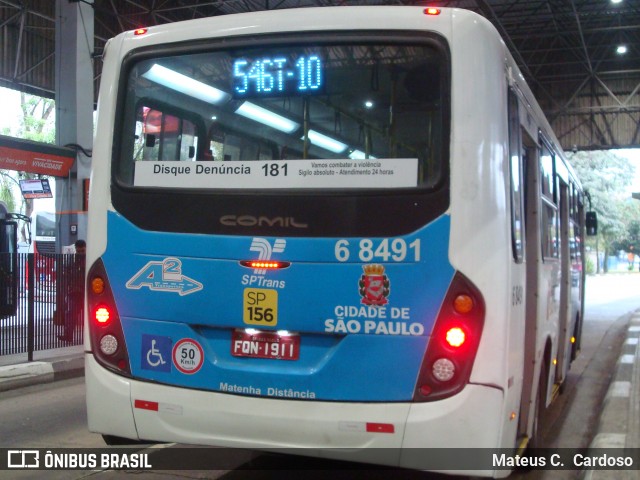 Cooper Líder > A2 Transportes 6 8491 na cidade de São Paulo, São Paulo, Brasil, por Mateus C.  Cardoso. Número da foto: #12441190.