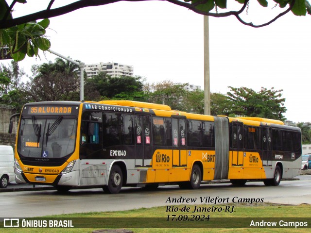 Mobi Rio E901040 na cidade de Rio de Janeiro, Rio de Janeiro, Brasil, por Andrew Campos. Número da foto: #12439652.
