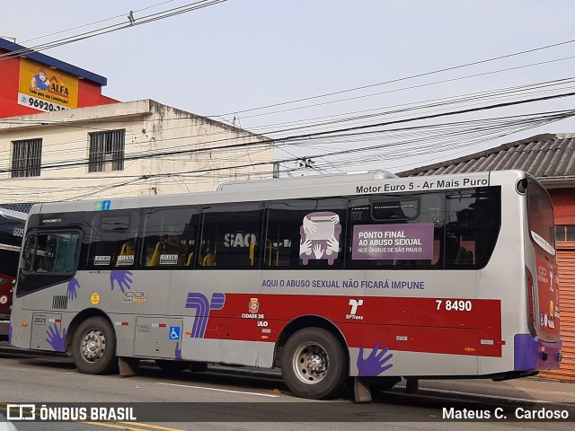 Transwolff Transportes e Turismo 7 8490 na cidade de São Paulo, São Paulo, Brasil, por Mateus C.  Cardoso. Número da foto: #12439114.