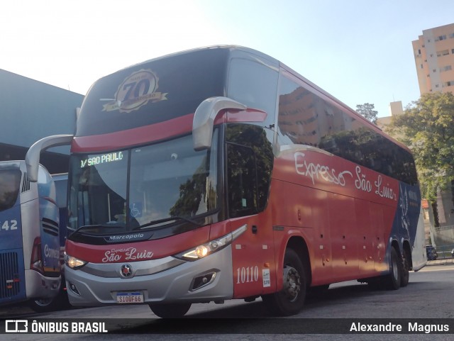 Expresso São Luiz 10110 na cidade de Sorocaba, São Paulo, Brasil, por Alexandre  Magnus. Número da foto: #12440406.