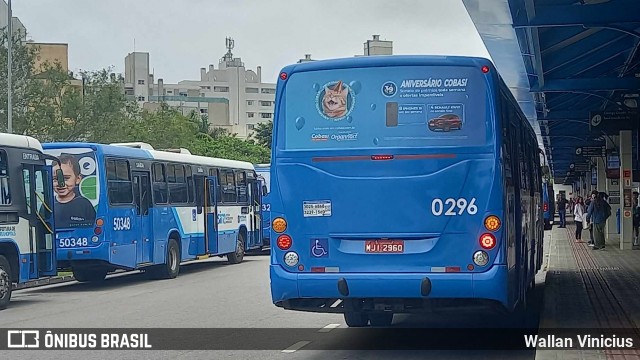 Transol Transportes Coletivos 0296 na cidade de Florianópolis, Santa Catarina, Brasil, por Wallan Vinicius. Número da foto: #12440983.