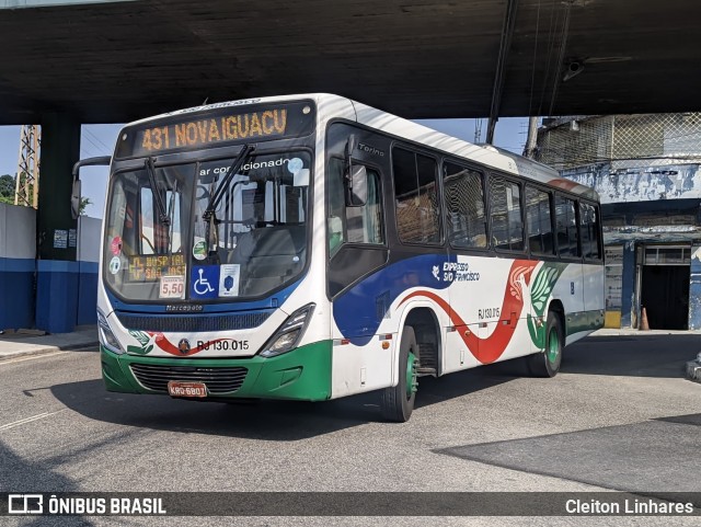 Expresso São Francisco RJ 130.015 na cidade de Nilópolis, Rio de Janeiro, Brasil, por Cleiton Linhares. Número da foto: #12441266.
