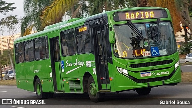 Transportes Santo Antônio RJ 161.172 na cidade de Rio de Janeiro, Rio de Janeiro, Brasil, por Gabriel Sousa. Número da foto: #12440649.
