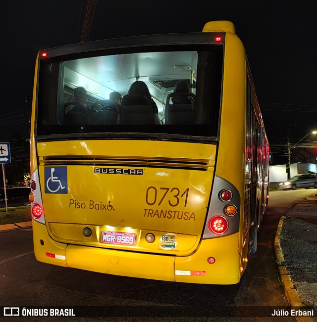 Transtusa - Transporte e Turismo Santo Antônio 0731 na cidade de Joinville, Santa Catarina, Brasil, por Júlio Erbani. Número da foto: #12439262.