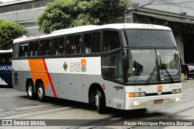 Viação Cidade do Aço RJ 174.059 na cidade de Rio de Janeiro, Rio de Janeiro, Brasil, por Paulo Henrique Pereira Borges. Número da foto: #12440035.
