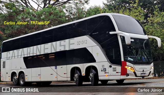 Auto Viação Catarinense 321312 na cidade de São Paulo, São Paulo, Brasil, por Carlos Júnior. Número da foto: #12439568.