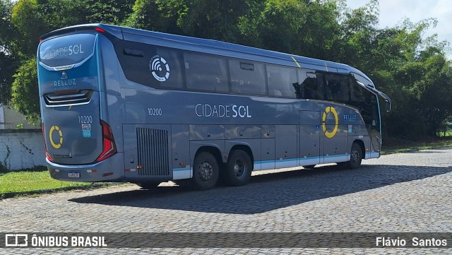Viação Cidade Sol 10200 na cidade de Cruz das Almas, Bahia, Brasil, por Flávio  Santos. Número da foto: #12441043.