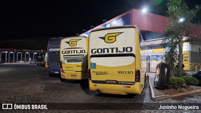 Empresa Gontijo de Transportes 16030 na cidade de João Monlevade, Minas Gerais, Brasil, por Juninho Nogueira. Número da foto: #12442022.