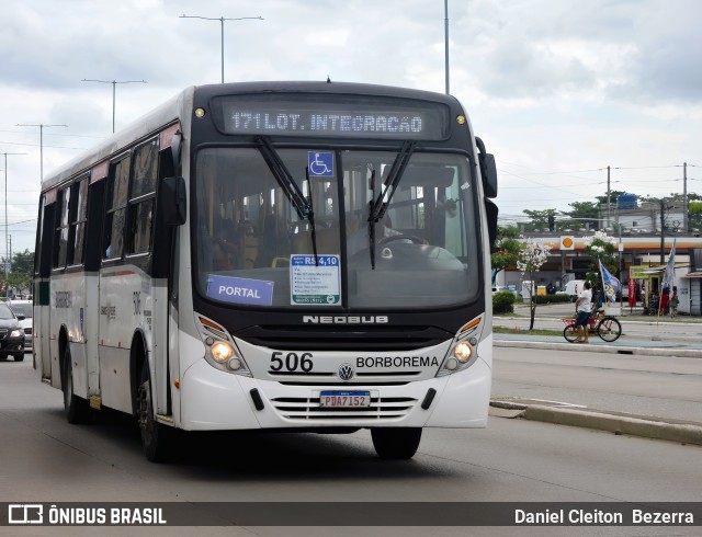 Borborema Imperial Transportes 506 na cidade de Jaboatão dos Guararapes, Pernambuco, Brasil, por Daniel Cleiton  Bezerra. Número da foto: #12442067.