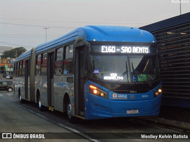 BRT Sorocaba Concessionária de Serviços Públicos SPE S/A 3224 na cidade de Sorocaba, São Paulo, Brasil, por Weslley Kelvin Batista. Número da foto: #12443148.