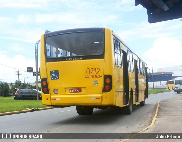 Transtusa - Transporte e Turismo Santo Antônio 0712 na cidade de Joinville, Santa Catarina, Brasil, por Júlio Erbani. Número da foto: #12444759.