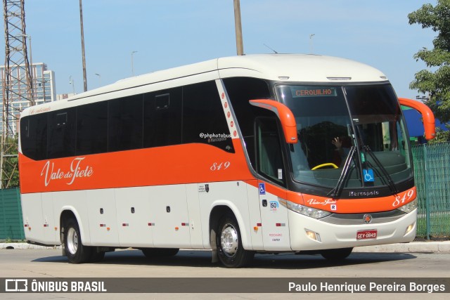 Viação Vale do Tietê 849 na cidade de São Paulo, São Paulo, Brasil, por Paulo Henrique Pereira Borges. Número da foto: #12444365.