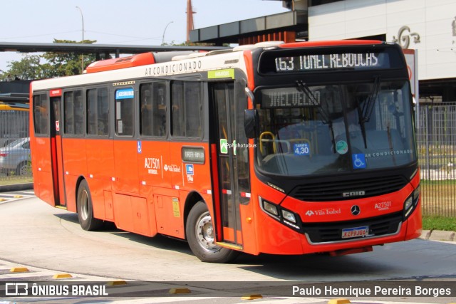 Transportes Vila Isabel A27501 na cidade de Rio de Janeiro, Rio de Janeiro, Brasil, por Paulo Henrique Pereira Borges. Número da foto: #12443250.