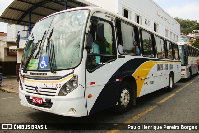 Viação Barra do Piraí Turismo RJ 113.033 na cidade de Barra do Piraí, Rio de Janeiro, Brasil, por Paulo Henrique Pereira Borges. Número da foto: #12444276.