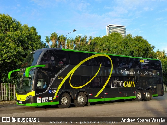 Expresso Princesa dos Campos 7269 na cidade de Curitiba, Paraná, Brasil, por Andrey  Soares Vassão. Número da foto: #12444849.