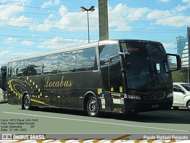 Locabus Locação e Transportes 1672 na cidade de Aparecida, São Paulo, Brasil, por Paulo Rafael Peixoto. Número da foto: #12443202.