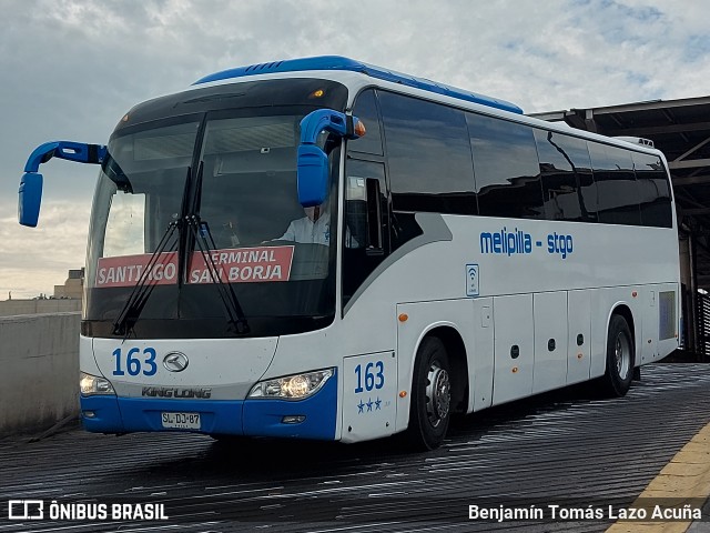 Autobuses Melipilla 163 na cidade de Estación Central, Santiago, Metropolitana de Santiago, Chile, por Benjamín Tomás Lazo Acuña. Número da foto: #12445091.