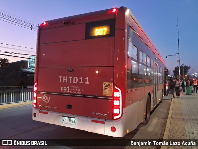 Voy Santiago THTD11 na cidade de San Bernardo, Maipo, Metropolitana de Santiago, Chile, por Benjamín Tomás Lazo Acuña. Número da foto: #12442645.