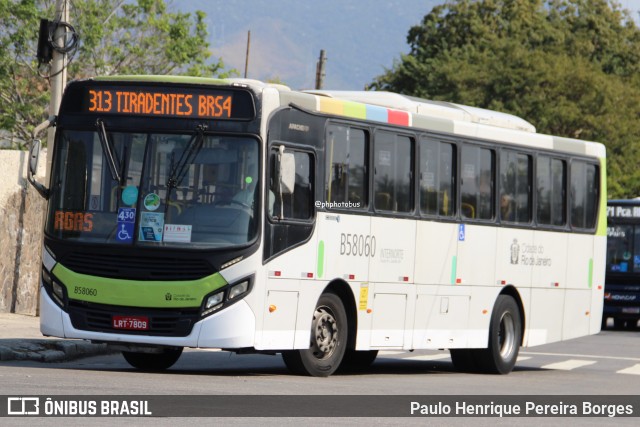 Viação Nossa Senhora de Lourdes B58060 na cidade de Rio de Janeiro, Rio de Janeiro, Brasil, por Paulo Henrique Pereira Borges. Número da foto: #12443119.