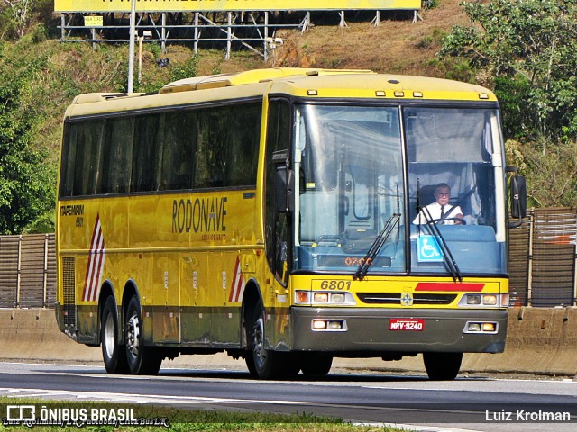 Viação Itapemirim 6801 na cidade de Aparecida, São Paulo, Brasil, por Luiz Krolman. Número da foto: #12445282.