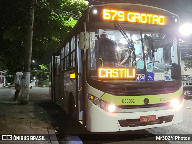 Viação Nossa Senhora de Lourdes B58032 na cidade de Rio de Janeiro, Rio de Janeiro, Brasil, por Mr3DZY Photos. Número da foto: #12443054.