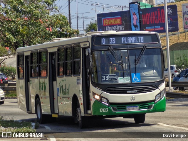 Transportes Cidade do Natal 6 003 na cidade de Natal, Rio Grande do Norte, Brasil, por Davi Felipe. Número da foto: #12444904.