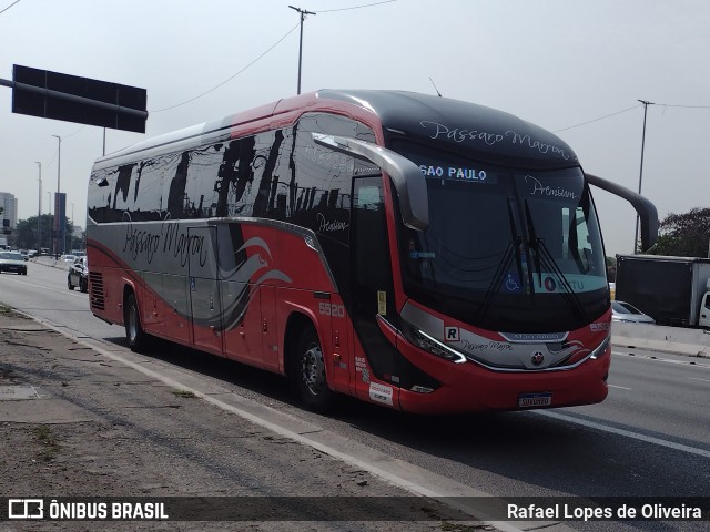 Empresa de Ônibus Pássaro Marron 5520 na cidade de São Paulo, São Paulo, Brasil, por Rafael Lopes de Oliveira. Número da foto: #12444270.