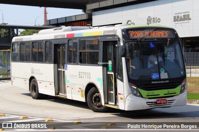 Caprichosa Auto Ônibus B27110 na cidade de Rio de Janeiro, Rio de Janeiro, Brasil, por Paulo Henrique Pereira Borges. Número da foto: #12443245.