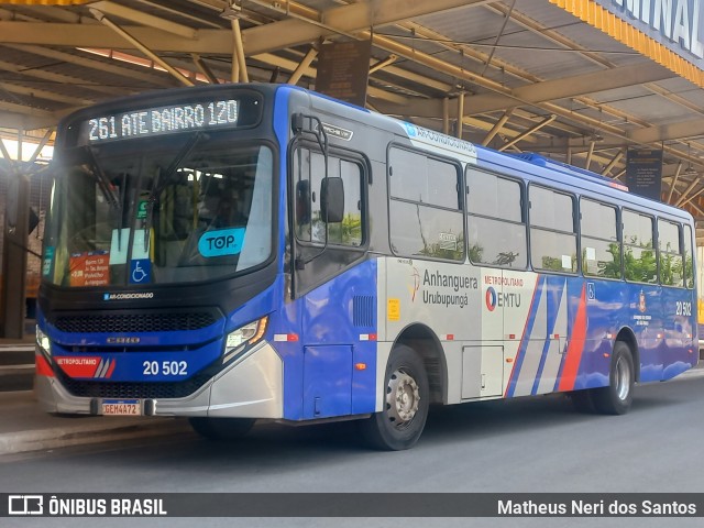 Auto Viação Urubupungá 20.502 na cidade de Santana de Parnaíba, São Paulo, Brasil, por Matheus Neri dos Santos. Número da foto: #12442820.