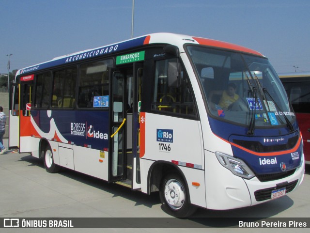 Viação Ideal B28555 na cidade de Duque de Caxias, Rio de Janeiro, Brasil, por Bruno Pereira Pires. Número da foto: #12444731.