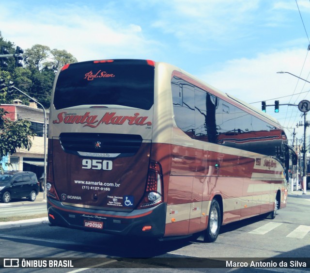 Santa Maria Fretamento e Turismo > Transportes Santa Maria(SP) 950 na cidade de São Bernardo do Campo, São Paulo, Brasil, por Marco Antonio da Silva. Número da foto: #12444897.