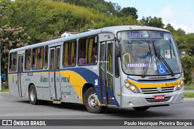 Viação Barra do Piraí Turismo RJ 113.032 na cidade de Barra do Piraí, Rio de Janeiro, Brasil, por Paulo Henrique Pereira Borges. Número da foto: #12444257.