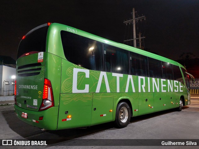 Auto Viação Catarinense 3326 na cidade de Santos, São Paulo, Brasil, por Guilherme Silva. Número da foto: #12445604.