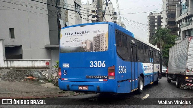 Emflotur - Empresa Florianópolis de Transportes Coletivos 3306 na cidade de Florianópolis, Santa Catarina, Brasil, por Wallan Vinicius. Número da foto: #12445538.
