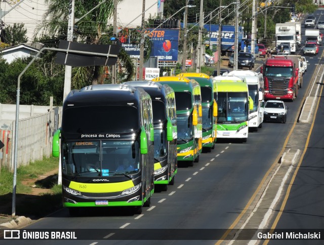 Expresso Princesa dos Campos 7460 na cidade de Ponta Grossa, Paraná, Brasil, por Gabriel Michalski. Número da foto: #12447975.