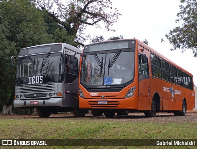 VCG - Viação Campos Gerais 1497 na cidade de Ponta Grossa, Paraná, Brasil, por Gabriel Michalski. Número da foto: #12447981.